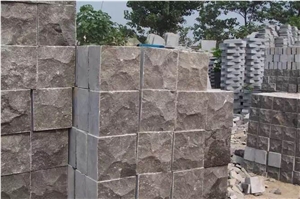 China Blue,Grey,Dark Limestone,Blue Stone Honed & Tumbled Antique Paver Cube Setts