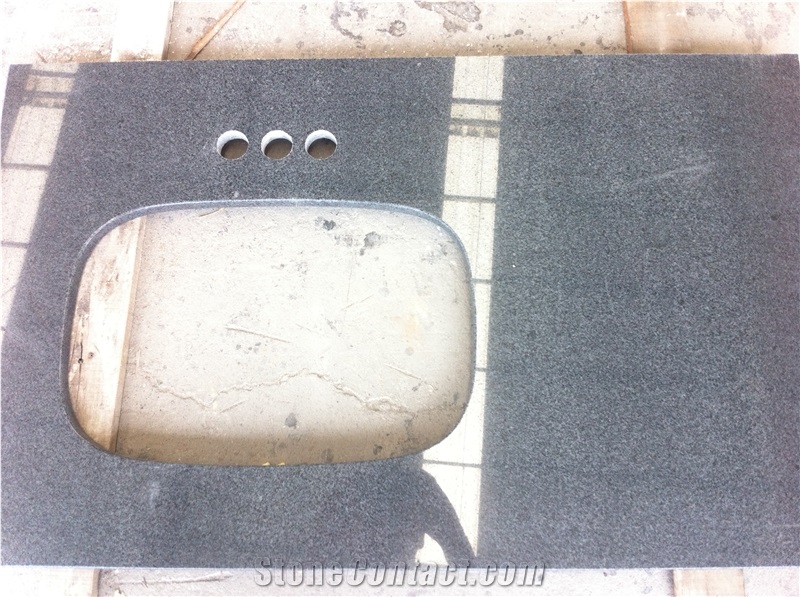 Custom Grey Granite Vanity Tops for Bathroom