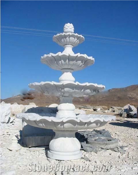 Henan Yellow Limestone Sculpture Fountains for Exterior Fountains