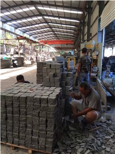 Lowest Price Pavers, Grey Granite Pavers/Cube Stone/China Grey Granite Cobble Stone