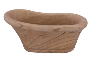 Luxury Serpeggiante Sandstone Solid Surface Bathtubs For Bathroom