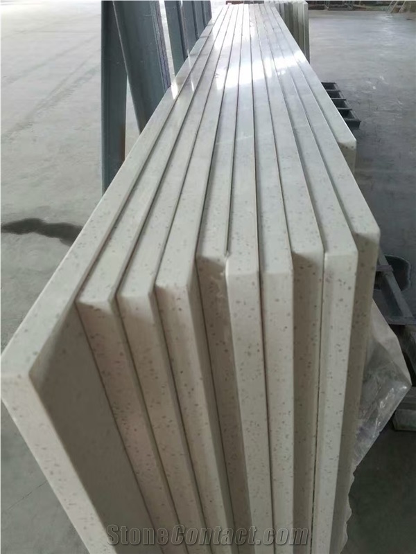 Popular White Quartz Stone Bathroom Tops for Vantity