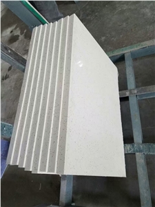 White Engineered Quartz Stone Vanity Tops for Bathroom Projects