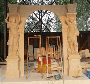 Yellow Onyx Water Featured Fountain for Garden Fountains