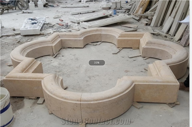 Yellow Onyx Water Featured Fountain for Garden Fountains