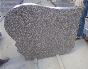 China Luoyuan Bainbrook Brown G664 Flower Engraving Headstone, Braun Star G664 Headstone