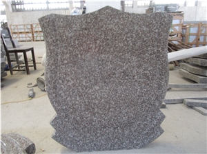 China Luoyuan Bainbrook Brown G664 Flower Engraving Headstone, Braun Star G664 Headstone