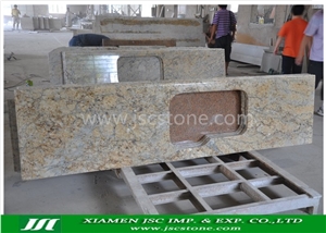 Golden Flower Granite Kitchen Countertops