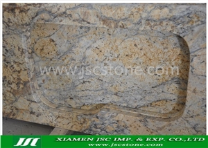 Golden Flower Granite Kitchen Countertops