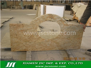 Kashmir Gold Granite Bath Top