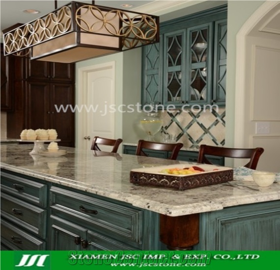White Galaxy Granite Countertop Vanity Top