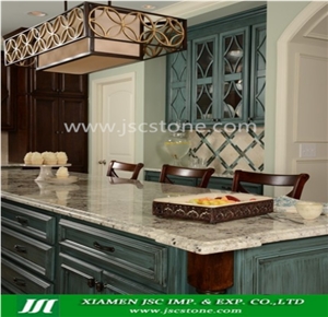White Galaxy Granite Countertop Vanity Top
