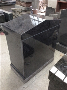 Bahama Blue Granite Headstone Urn Cremation Columbarium Price