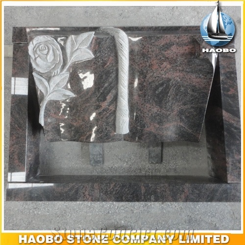 Hot Sell Germen Granite Tombestone Monument for Sale