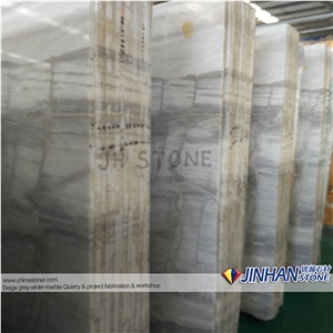 Ice Age White Marble Slabs, White Marble Slabs Tiles Decoration Stone