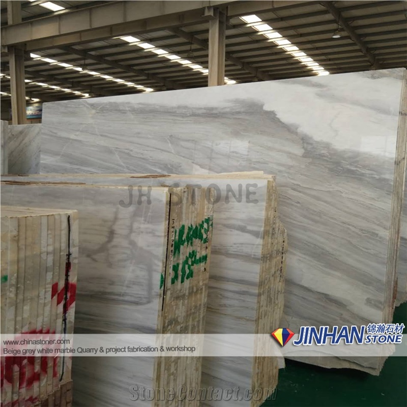 Ice Age White Marble Slabs, White Marble Slabs Tiles Decoration Stone