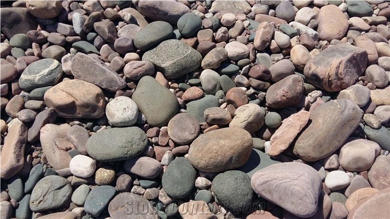 Color Mixed Pebble Stone