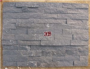 Pure Black Quartzite Cultured Stone