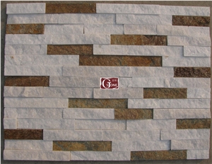 White Add Rusty Quartzite Cultured Stone