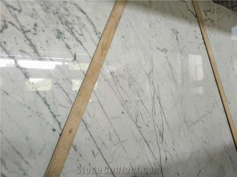 China Carrara White Marble, Light Grey and White Marble, Slabs or Tiles, for Wall or Flooring Coverage and Other Interior Decoration, Cheap Price with Good Quality