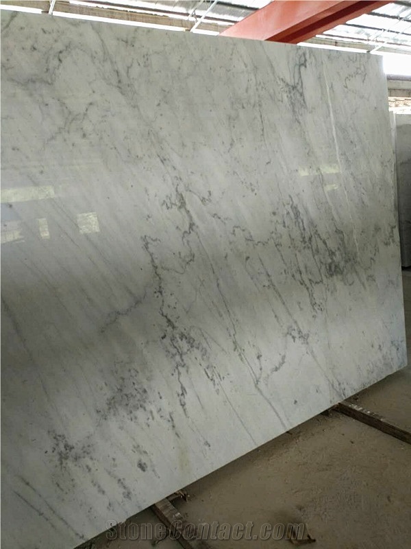 China Carrara White Marble, Light Grey and White Marble, Slabs or Tiles, for Wall or Flooring Coverage and Other Interior Decoration, Cheap Price with Good Quality