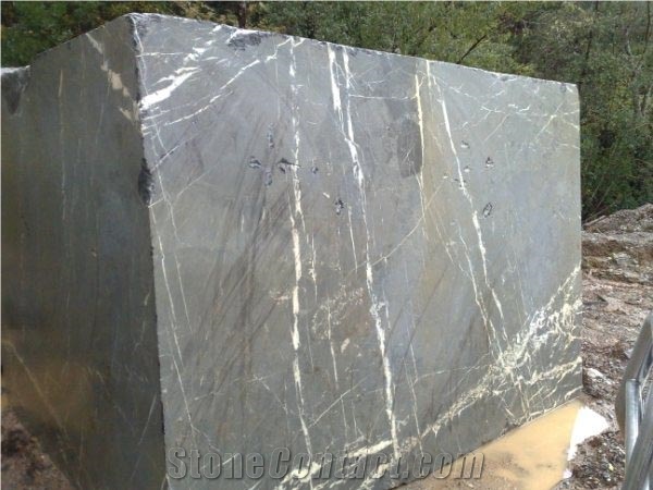 Portoro Antalya Block Marble, Black Fume Marble Block Turkey