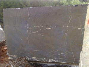 Portoro Antalya Block Marble, Black Fume Marble Block Turkey