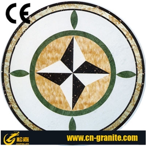 Bestonemosaic Round Mosaic Flooring Pattern,Round Mosaic Medallion, Waterjet Medallions,Marble Mosaic Medallion, Art Marble Flooring,Multicolor Mesh Mounted Mosaic,Indoor Decoration