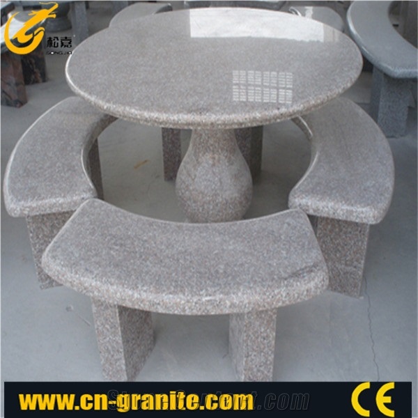 China Grey Granite Bench, Table,Exterior Outdoor Garden Landscape Street Patio Natural Granite Stone Table Bench Chair