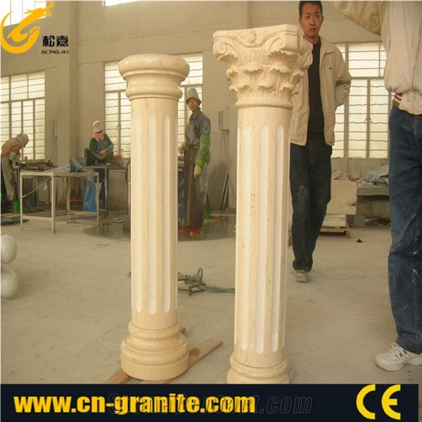 Column Pillar Building Material, Roman Columns by Handcarved