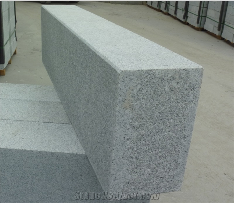 Granite Kerbstone, China Natural G603 Granite Kerbstone,Grey Granite Curbstone,Polished G603,Sesame White,Light Gray, Crystal White Granite Kerbstone,Curbstone, Gray Granite Kerbstone, Cubestone Side