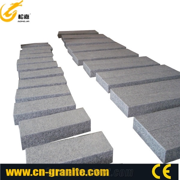 Hot Sale- Own Factory G603 Granite Kerbstone/Kerbs,Bianco Crystal Sardo Granite Curbs,Sesame White Granite Kerbs for Road Side Stone,Exterior Stone Landscaping Stone