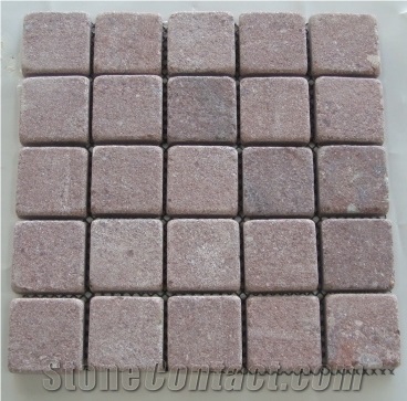 Red Granite Pavers, Granite Cube Stone, Paving Stone
