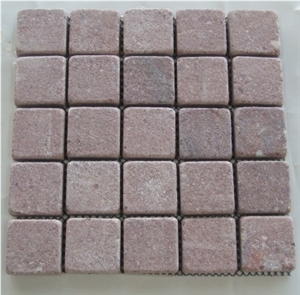 Red Granite Pavers, Granite Cube Stone, Paving Stone