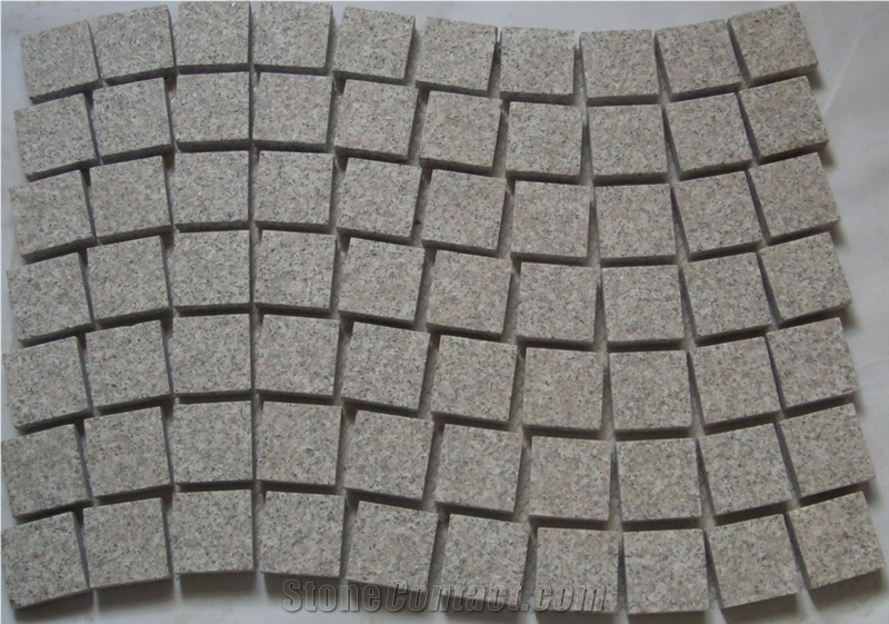 Red Granite Pavers, Granite Cube Stone, Paving Stone
