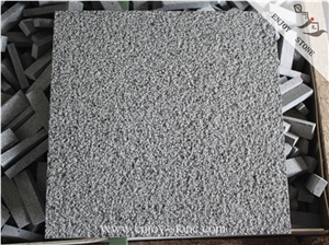 Bushhammered Hainan Black Basalt Stone Slabs & Tiles, China Black Basalt/Hainan Black/Hainan Bluestone Basalt