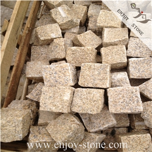 G682 Granite Cube Stone/Rustic Yellow/Pavers/Yellow Granite/Paving Stone