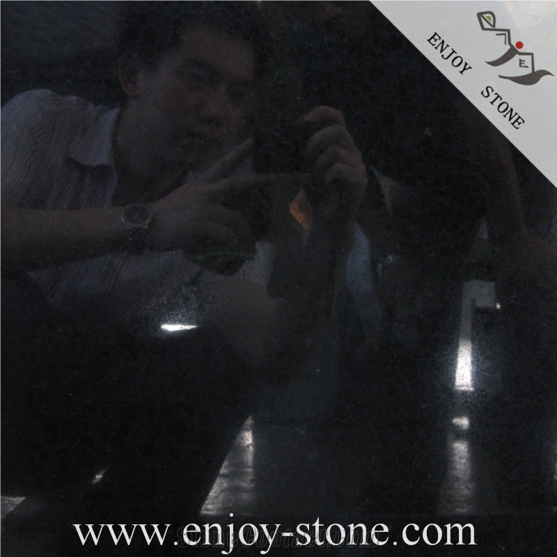 G684 Black Basalt Polished Slabs, 20Mm Thick