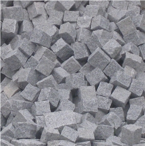 Granite Split Cobblestone G603, G603 Grey Granite Cobblestone