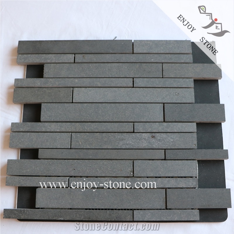 Mosaics/Grey Basalt Mosaic/Basalto/Andesite/Lava Stone Mosaic Tiles