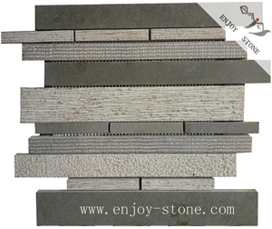 Mosaics/Grey Basalt Mosaic/Basalto/Andesite/Lava Stone Mosaic Tiles