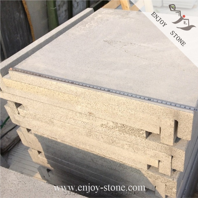 Sawn Basalt Swimming Pool Coping Tiles / Andesite Machine Cut Rebated Pool Coping Tiles / Drop Face Pool Border Coping Tiles
