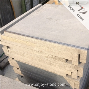 Sawn Basalt Swimming Pool Coping Tiles / Andesite Machine Cut Rebated Pool Coping Tiles / Drop Face Pool Border Coping Tiles