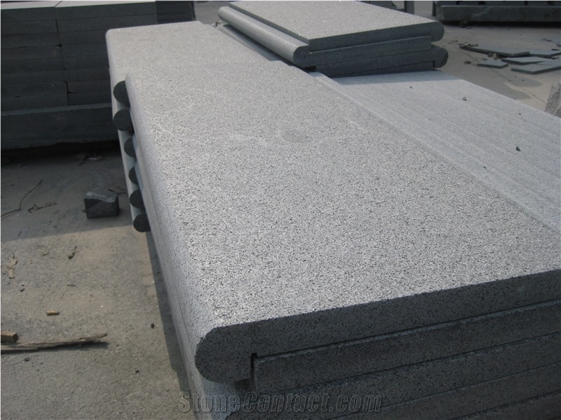 Swimming Pool Corner Tiles G654, Grey Granite Pool Coping