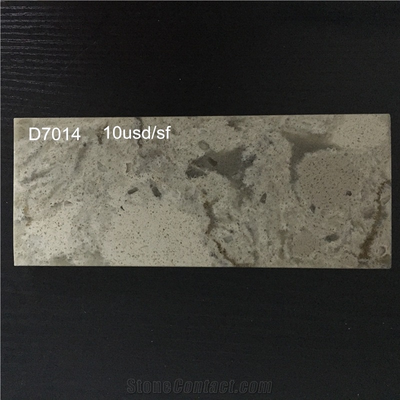 Cut to Size Marble Like Quartz with Veined Movement for Laboratories, Healthcare Facilities and Food Preparation Environments in High Quality Thickness 2cm or 3cm