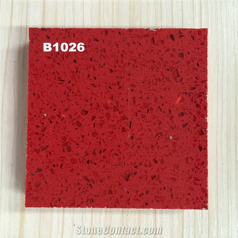 Multicolor Series and Shining Series Quartz Stone 2cm and 3cm Available for American Kitchen Countertops Thickness 2cm or 3cm with High Gloss and Hardness
