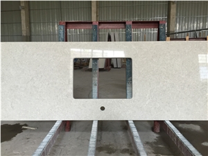 Safe and Stylish Performance Of Veined Collection Of Engineed Quartz Stone for Multifamily/Hospitality Projects Mainly and Widely Used for Customized Countertop Shape Bathroom Vanity Top