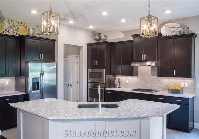 White Color China Engineered Quartz Stone Solid Surface for Kitchen Counter Top Bathroom Countertop Bench Top Available for 2/3cm Thick