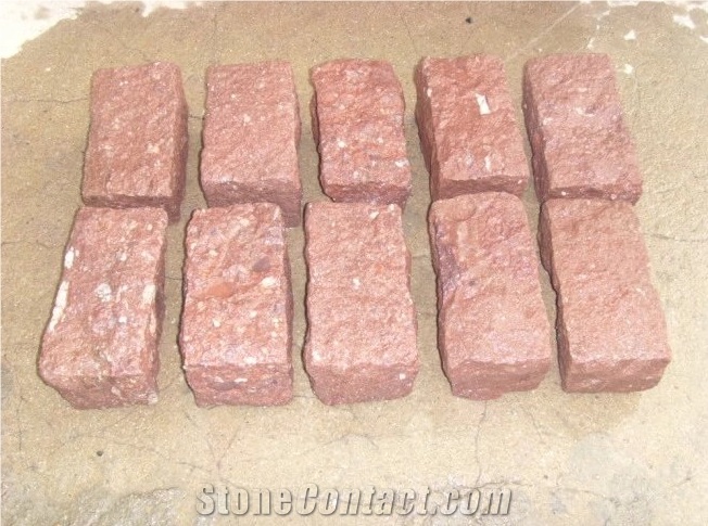 Drak Red Granite Paving Stone ,Red Granite Paver Stone