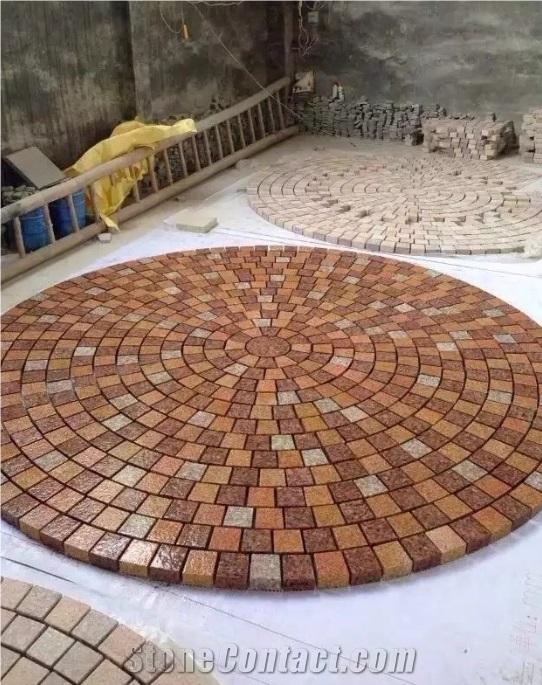 Drak Red Granite Paving Stone ,Red Granite Paver Stone